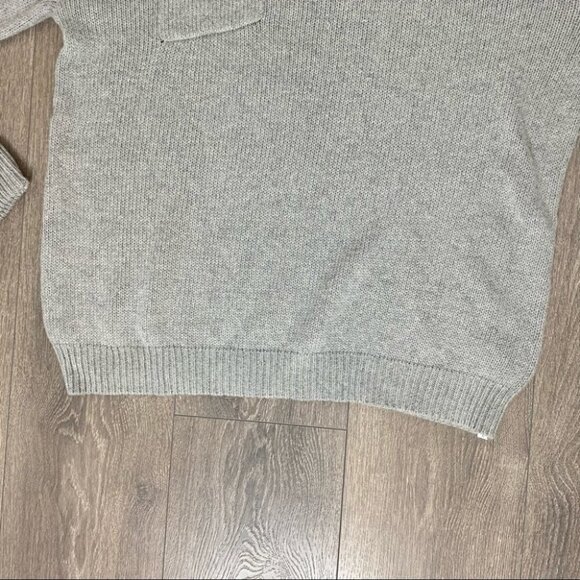 Free People One Teaspoon Classic Cotton Chunky Knit Sweater Grey Oversized XXS - Picture 10 of 15